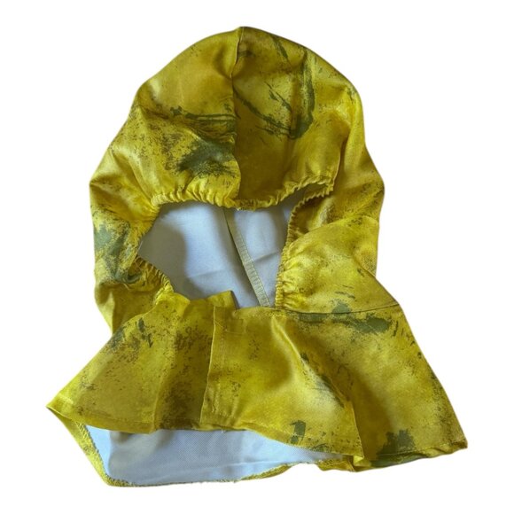 Spirit Halloween Biohazard Unit Costume Hazmat Jumpsuit Yellow Hood Child Size L - Picture 7 of 12